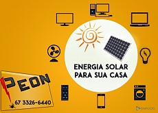 Energia Solar pra sua casa estÃ¡ na Peon